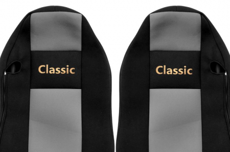 Huse scaun camion Classic (gri, material velur, serie CLASSIC, centura pasager asamblata in scaun ) MAN TGX [1]