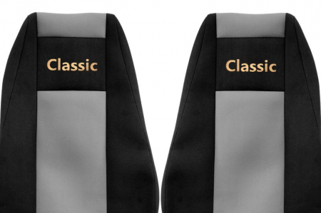 Huse scaun camion Classic (gri, material velur, serie CLASSIC, centura pasager asamblata in scaun ) Renault Trucks Premium [1]