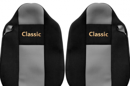 Huse scaun camion Classic (gri, material velur, serie CLASSIC, centura pasager asamblata in scaun) Renault Trucks T [1]