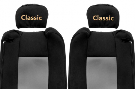 Huse scaun camion Classic (gri, material velur, serie CLASSIC, centura pasager asamblata in scaun tetiera reglabil) Renault Trucks T [1]
