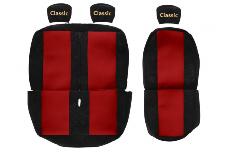 Huse scaune - Huse scaun camion Classic (rosu, 1+2) Renault Master