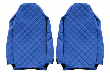 Huse scaun camion Elegance (albastru, material eco-piele / velur, serie ELEGANCE) potrivit IVECO [1]