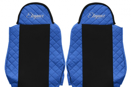 Huse scaun camion Elegance (albastru, material eco-piele / velur, serie ELEGANCE) potrivit MAN [2]