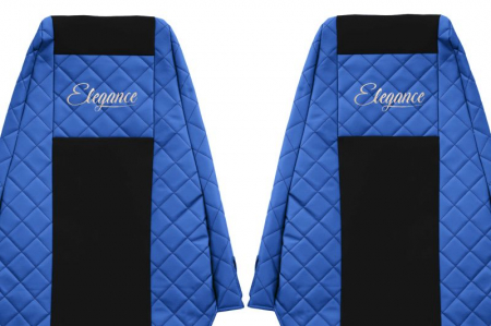 Huse scaun camion Elegance (albastru, material eco-piele / velur, serie ELEGANCE) potrivit RENAULT PREMIUM [2]