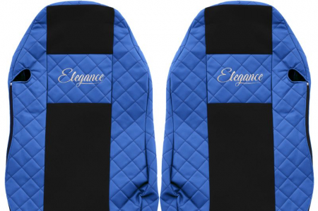 Huse scaun camion Elegance (albastru, material eco-piele / velur, serie ELEGANCE, scaune standard; scaunul soferului standard - nu ISRI) potrivit MAN [2]