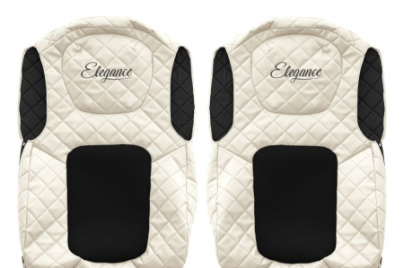 Huse scaun camion Elegance (bej, material eco-piele / velur, serie ELEGANCE) potrivit FORD F-MAX [2]
