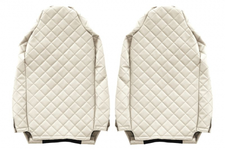 Huse scaun camion Elegance (bej, material eco-piele / velur, serie ELEGANCE) potrivit IVECO [1]