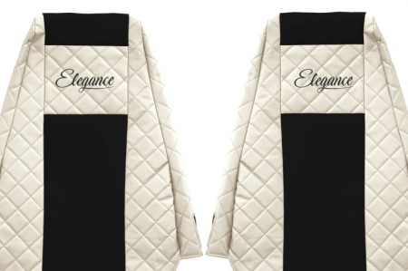 Huse scaun camion Elegance (bej, material eco-piele / velur, serie ELEGANCE) potrivit RENAULT MAGNUM [2]