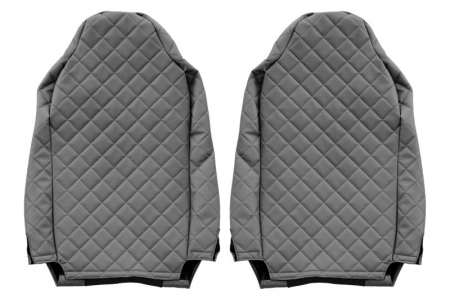 Huse scaun camion Elegance (gri, material eco-piele / velur, serie ELEGANCE) potrivit IVECO [1]