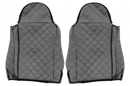 Huse scaun camion Elegance (gri, material eco-piele / velur, serie ELEGANCE) potrivit MAN [1]