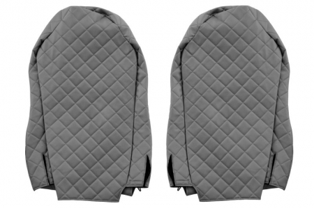 Huse scaun camion Elegance (gri, material eco-piele / velur, serie ELEGANCE, scaune standard; scaunul soferului standard - nu ISRI) potrivit MAN [1]