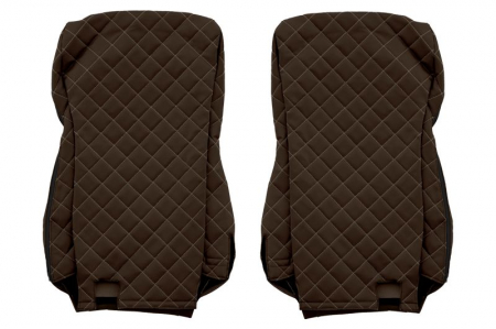 Huse scaun camion Elegance (maro, material eco-piele / velur, serie ELEGANCE, Euro 6) potrivit DAF [1]