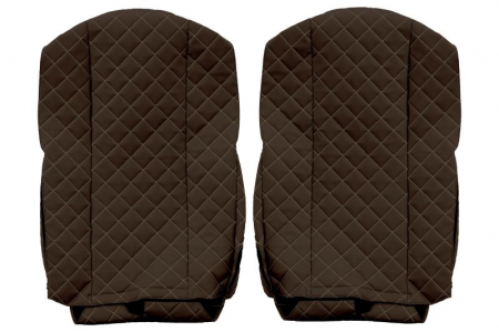 Huse scaun camion Elegance (maro, material eco-piele / velur, serie ELEGANCE) potrivit FORD F-MAX [1]