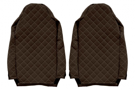 Huse scaun camion Elegance (maro, material eco-piele / velur, serie ELEGANCE) potrivit IVECO [1]