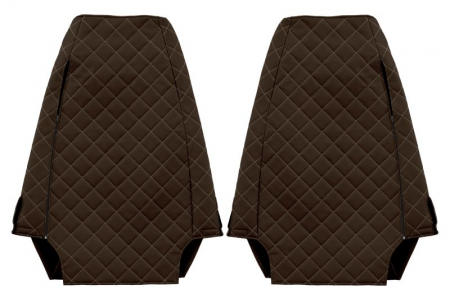 Huse scaun camion Elegance (maro, material eco-piele / velur, serie ELEGANCE) potrivit RENAULT PREMIUM [1]