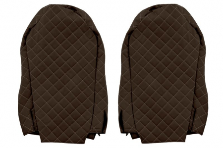 Huse scaun camion Elegance (maro, material eco-piele / velur, serie ELEGANCE, scaune standard; scaunul soferului standard - nu ISRI) potrivit MAN [1]