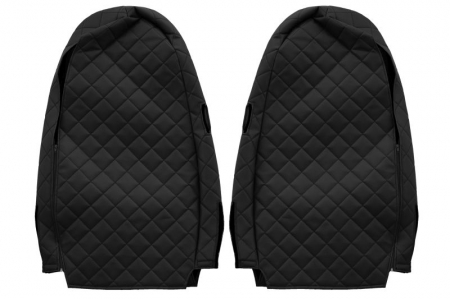 Huse scaun camion Elegance (negru, material eco-piele / velur, serie ELEGANCE, egrate) potrivit VOLVO [1]