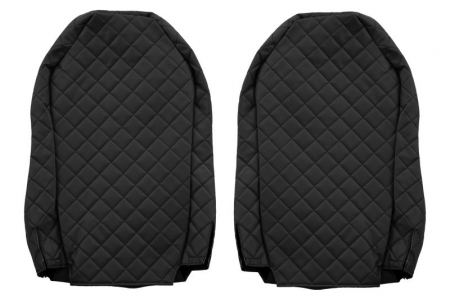 Huse scaun camion Elegance (negru, material eco-piele / velur, serie ELEGANCE) potrivit MERCEDES [1]