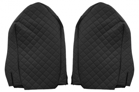 Huse scaun camion Elegance (negru, material eco-piele / velur, serie ELEGANCE) potrivit MERCEDES [1]
