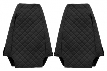 Huse scaun camion Elegance (negru, material eco-piele / velur, serie ELEGANCE) potrivit RENAULT PREMIUM [1]