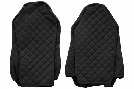 Huse scaun camion Elegance (negru, material eco-piele / velur, serie ELEGANCE, scaune diferite; scaunul soferului - ISRI) potrivit MAN [1]