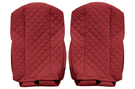 Huse scaun camion Elegance (rosu, material eco-piele / velur, serie ELEGANCE) potrivit FORD F-MAX [1]