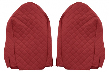 Huse scaun camion Elegance (rosu, material eco-piele / velur, serie ELEGANCE) potrivit MERCEDES [1]
