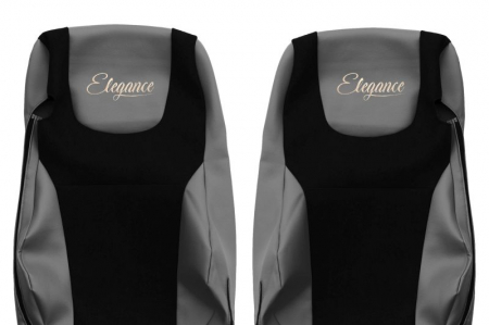 Huse scaun camion ELEGANCE S (grey, material eco-leather / velur, EURO 6) potrivit DAF XF 105, XF 106 dupa 2012 [2]