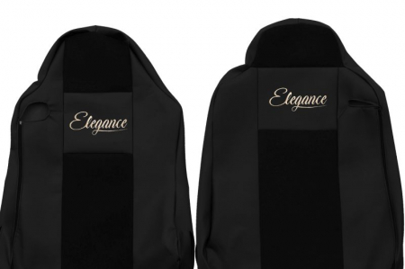 Huse scaun camion ELEGANCE S (negru, material eco-leather / velur,) potrivit MAN TGX dupa 2006 [2]