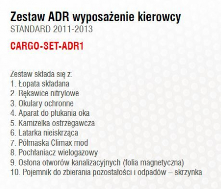 Set ADR standard ADR1 [2]