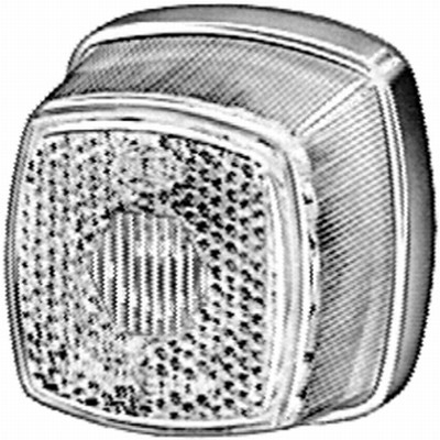 Electrice - Lampa gabarit stanga/dreapta, alb, C5W, inaltime 62 latime 62 adancime 46, 12/24V