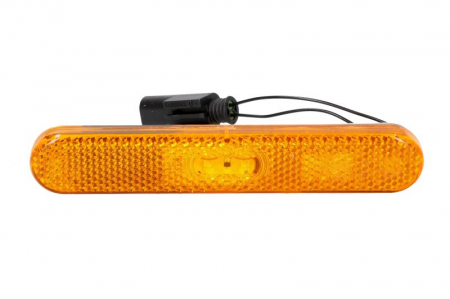 Piese Camioane - Lampa gabarit stanga/dreapta, galben, LED, inaltime 23,4 latime 134,9 adancime 9,5, lungime cablu 195, 24V