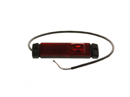 Piese Camioane - Lampa gabarit stanga/dreapta, rosu, LED, inaltime 32 latime 130, lungime cablu 500, 24V