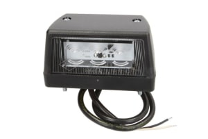 Lampa - Lampa numar inmatriculare (LED, 12/24V, culoare: negru, 55x57x102mm)