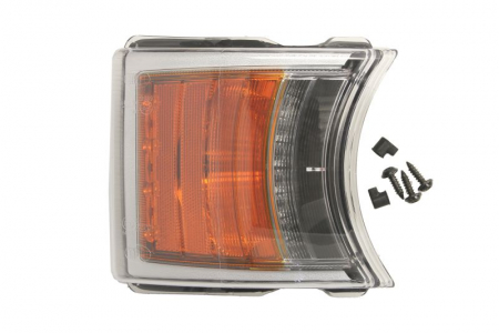 Lampa - Lampa Semnalizator fata stanga/dreapta culoare sticla: portocaliu, H21W/P21W, led: 4/8, cu Lumini zi SCANIA P,G,R,T dupa 2003