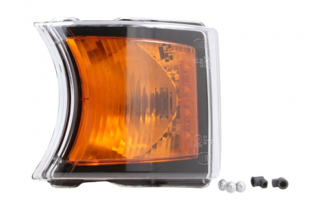 Electrice - Lampa Semnalizator fata stanga/dreapta culoare sticla: portocaliu, LED/P21W, fundal negru SCANIA P,G,R,T dupa 2003