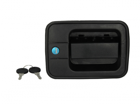 Manere - Maner usa stanga exterior cu chei, cu incuietoare, negru IVECO EUROCARGO I-III intre 1991-2005