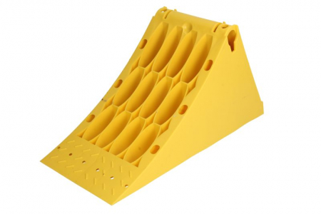 Pana blocare roti - Pana blocaj roata G46, plastic, lungime: 390mm, inaltime: 200mm, latime: 160mm, galben