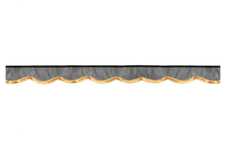 Cortina cabina - Perdea cortina cabina (acoperis inalt; acoperis jos; cabina joasa; cabina standard, piele intoarsa) CLASSIC gri, tip cabina: Highline; TOPLINE potrivit MERCEDES ACTROS MP2 / MP3 0