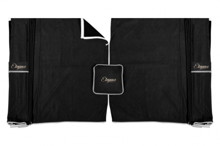 Perdea cortina cabina ELEGANCE, set 7 buc gri [1]
