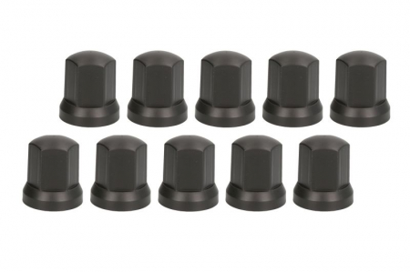   Piulita roata - Piulita roata cap negru 32mm, set 10 buc inalt