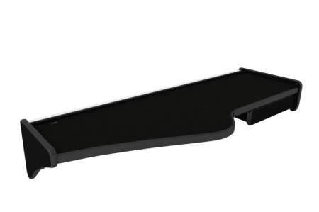 Raft polita interior cabina - Raft polita interior cabina (lung; sertar suplimentar sub blatul mesei, dublu, cu sertar, culoare: negru, serie: CLASSIC) potrivit SCANIA R