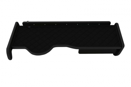 Raft polita interior cabina (panou LED, lumina alba; cabina ingusta M, L, XL, LX, XLX; lung; sertar suplimentar sub blatul mesei, lung, culoare: negru, serie: ELEGANCE) potrivit MAN [3]