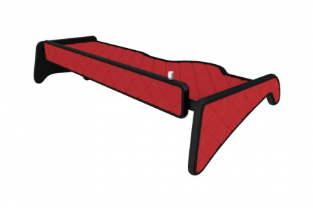 Raft polita interior cabina (panou LED, lumina alba; cabina ingusta M, L, XL, LX, XLX; lung; sertar suplimentar sub blatul mesei, lung, culoare: rosu, serie: ELEGANCE) potrivit MAN [1]