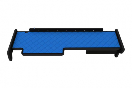 Raft polita interior cabina (panou LED, lumina alba; cabina larga XXL; lung; sertar suplimentar sub blatul mesei, lung, culoare: albastru, serie: ELEGANCE) potrivit MAN [3]