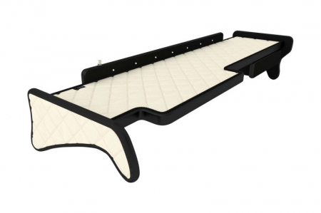 Raft polita interior cabina - Raft polita interior cabina (panou LED, lumina alba; cabina larga XXL; lung; sertar suplimentar sub blatul mesei, lung, culoare: bej, serie: ELEGANCE) potrivit MAN