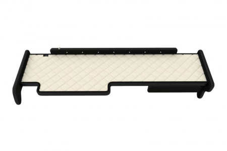 Raft polita interior cabina (panou LED, lumina alba; cabina larga XXL; lung; sertar suplimentar sub blatul mesei, lung, culoare: bej, serie: ELEGANCE) potrivit MAN [3]