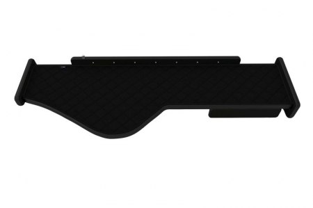 Raft polita interior cabina (panou LED, lumina alba; fara gaura in covor; lung; sertar suplimentar sub blatul mesei, lung, culoare: negru, serie: ELEGANCE) potrivit VOLVO [3]