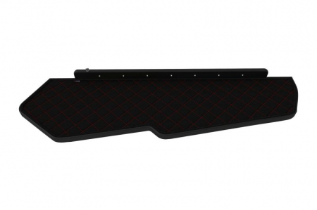 Raft polita interior cabina (panou LED, lumina alba; lung, lung, culoare: negru/rosu, serie: ELEGANCE) potrivit VOLVO [3]
