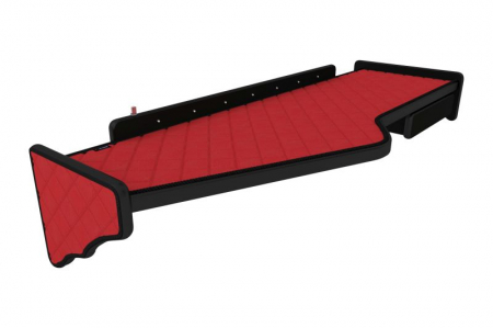 Accesorii - Raft polita interior cabina (panou LED, lumina alba; lung; sertar suplimentar sub blatul mesei, lung, culoare: rosu, serie: ELEGANCE) potrivit SCANIA